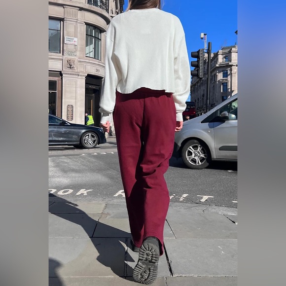 Brandy Melville burgundy Anastasia sweatpants - Picture 4 of 4